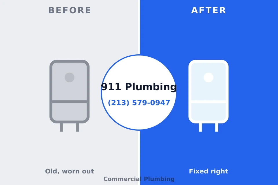 Before and after: plumbing company Highpoint, OH